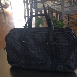 Aspects/ Vintage/ Woven/Leather/ Satchel/